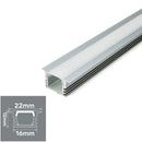 GobekUsa LED Aluminum Profile Recessed U/YW-Shape Hidden Channel Milky Cover Bar Strip Light