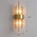 GobekUsa Gold LED Wall Lamp Modern Light Luxury Sconce for Living Room & Bedroom