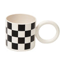 GobekUsa Korean Style Fatty Mug Splash Ink Plastic Cup Couple Coffee Tea Drinkware