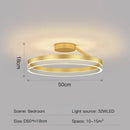 GobekUsa Black Gold Round Chandelier: Modern Design Ceiling Lamp for Home Decoration