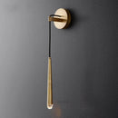 GobekUsa Crystal Water Drop Wall Sconce for Bathroom & Bedroom, Gold LED Mirror Light
