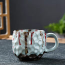 GobekUsa Hammer Pattern Ceramic Mug Set for Dining Table and Coffee, Tea, Juice
