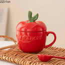 GobekUsa Apple Fruit Ceramic Mug for Kids Breakfast, Festivals, Birthday Gift