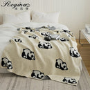 GobekUsa Kawaii Panda Jacquard Throw Blanket
