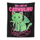 GobekUsa Cat Call Tapestry Wall Hanging - Psychedelic Hippie Aesthetics Dorm Decor