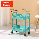 GobekUsa Kitchen Storage Cart Rolling Utility Organizer Rack Shelf Trolley Cart