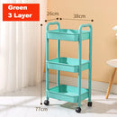 GobekUsa Kitchen Storage Cart Rolling Utility Organizer Rack Shelf Trolley Cart