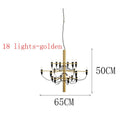 GobekUsa LED Candle Chandelier: Elegant Italian Design Pendant Light for Home Decor