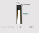GobekUsa LED Black Outdoor Wall Lamp for Patio Entryway and Garden Lighting