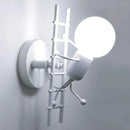 GobekUsa Industrial LED Wall Sconce Iron Bedside Lamp Retro Loft Indoor Lighting