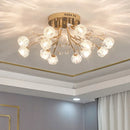 GobekUsa Crystal Ceiling Light for Modern Light Luxury Living Spaces by Samsarah Lighting