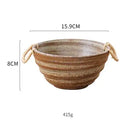 GobekUsa Japanese Style Handmade Stoneware Dinnerware Set - Round Plates and Bowls