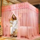 GobekUsa Lace Mosquito Net with Stainless Steel Bracket - Queen Size Bed Tent