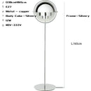 GobekUsa Black Gold Metal Floor Lamp for Modern Living Room and Bedroom Décor