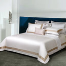 GobekUsa 1000TC Egyptian Cotton Luxury Bedding Set with Gold Embroidery - Solid Color