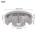 GobekUsa Crystal LED Sun Moon Chandelier Pendant Light for Living Dining Bedroom