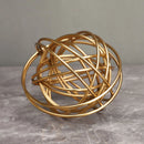 GobekUsa Geometric Golden Thread Metal Balls Decorative Figurines