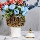 GobekUsa Golden Flower Ginger Jar Relief Flower Vase Home Decor