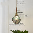 GobekUsa Glass LED Pendant Lamp: Handmade Japanese Style Adjustable Hanging Light Fixtures