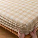 GobekUsa Coarse Cloth Prue Cotton Queen Fitted Sheet Set with Pillowcases