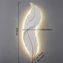 GobekUsa LED Feather Wall Sconces for Living Room Bedroom Hotel Hall Decor