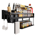 GobekUsa Double-Layer Kitchen Organizer Wall Spice Storage Rack
