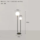 GobekUsa Black White Metal Floor Lamp 3 Dimming White Glass - Elegant Standing Light for Home