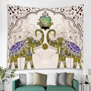 GobekUsa Elephant Tarot Psychedelic Tapestry for Home Decor and Yoga Room Zen Vibes