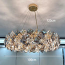 GobekUsa Crystal Chandelier | Luxury Living Room Dining Light | Modern Ceiling Lamp