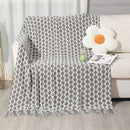 GobekUsa Knitted Tassel Hem Blanket: Cozy Warmth for Home, Office, Sofa, and More