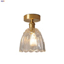 GobekUsa Glass Flower LED Ceiling Lights - Modern Nordic Canopy Lamparas Techo