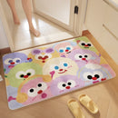 "GobekUsa Cartoon Print Bathroom Carpet: Soft, Absorbent & Anti-Slip Entrance Mat"