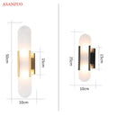 GobekUsa Jade Stone Wall Sconce Light Fixtures for Bedroom Living Room Hotel Decor