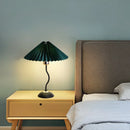 GobekUsa Adjustable Pleated Table Lamp LED E27 Desk Light for Bedroom Living Room