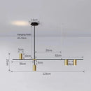 GobekUsa Black Chandelier Pendant Lights for Dining Table, Kitchen, Living Room