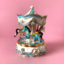 GobekUsa Carousel Horse Figurine Trinket Box Hand Painted Collectible Ornament