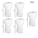 GobekUsa Glass Drink Cup Set for Home Cafe Bar Heat Insulation Juice Tea Transparent