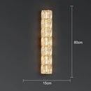 GobekUsa Crystal LED Wall Lamp for Living Room Aisle Bedroom Staircase Decoration