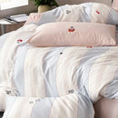 GobekUsa Embroidered Cotton Duvet Cover Set, King Size Bedding Set with Soft Bed Sheet