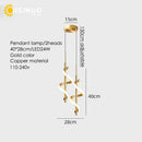 GobekUsa Gold Copper LED Wall Sconce for Bedroom Living Room Hallway