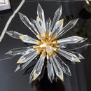 GobekUsa Crystal Ball Acanthosphere Metal Handcrafted Flower Home Decoration