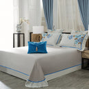 GobekUsa 200S Embroidery Egyptian Cotton Bedding Set for Queen King Linens