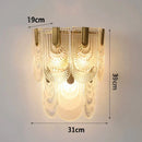 GobekUsa Gray Glass Wall Lamp - Modern Living Room Decor Sconce Light