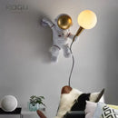 GobekUsa Astronaut Moon Planet Table Lamp Night Light Bedroom Decor Spaceman Theme