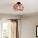 GobekUsa Hemp Rope Ceiling Chandelier for Bedroom Living Room Kitchen LED