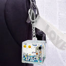 GobekUsa Astronaut Drift Keychain: Creative Liquid Hourglass Stress Relief Toy & Home Decor