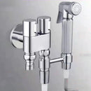 GobekUsa Brass Wall Mounted Bidet Faucet Set with Double Use, Limited Space Angle Valve