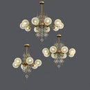 GobekUsa Gold Chrome Bubble Ceiling Chandelier: 2025 Trend Hanging Lamps for Living Room