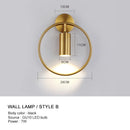 GobekUsa LED Wall Light with Adjustable Angle GU10 Holder for Home Bedroom Decor