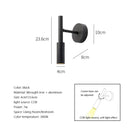 GobekUsa Adjustable Indoor LED Wall Lamp Spotlight Fixture, Aluminum, Rotatable 350°